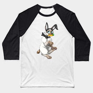 Bobtail BunnyCat: Cinnamon Lynx Point (Black) Baseball T-Shirt